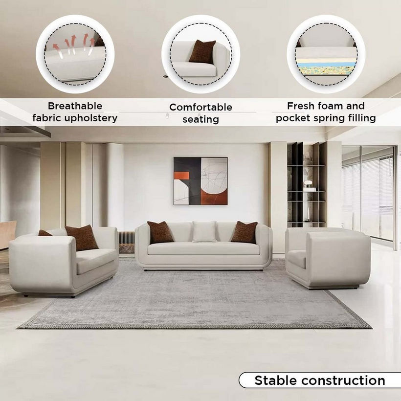 Brooklyn NXT Fabric Armchair Sofa - Image 6