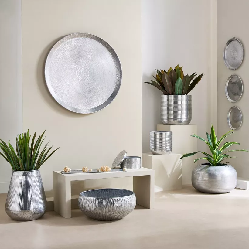 Nydril Linework Aluminium Planter - 31.5x29.5 cm - Image 5