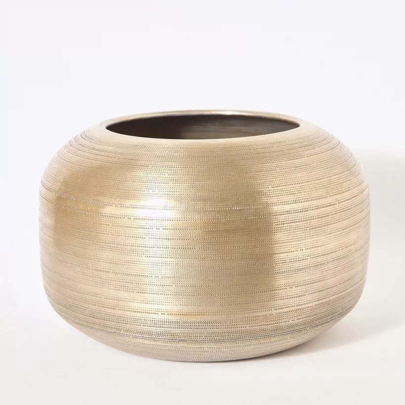 Nydril Floral Design Aluminium Planter - 40x25.5 cm - Image 2
