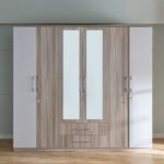 Miami Nxt 6-Door Wardrobe with Mirror and Drawers