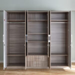 Miami Nxt 6-Door Wardrobe with Mirror and Drawers