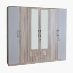 Miami Nxt 6-Door Wardrobe with Mirror and Drawers
