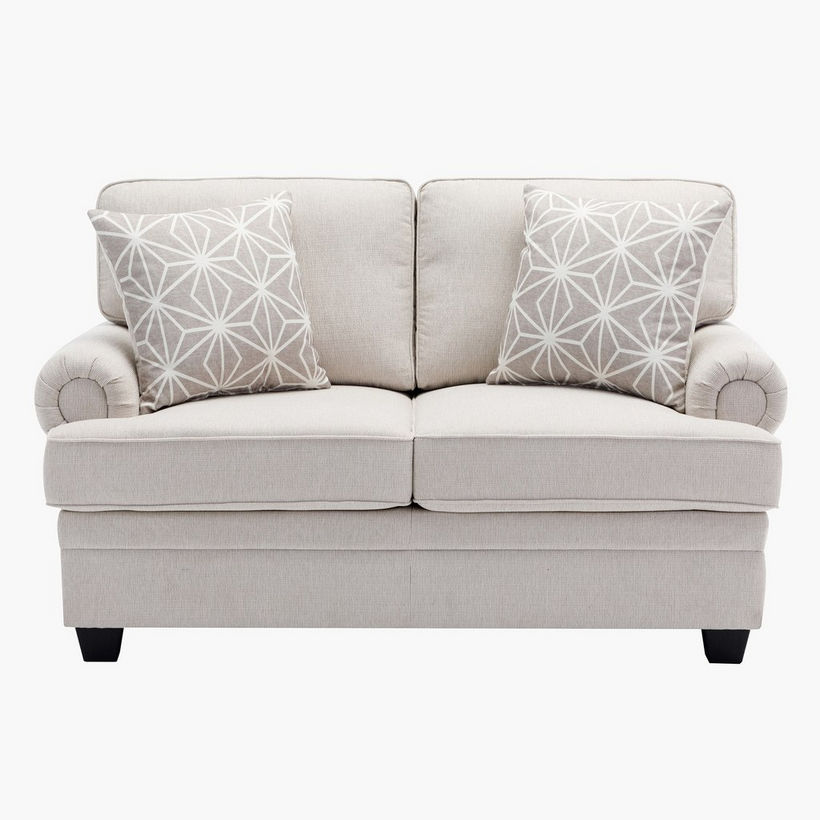 Ashton NXT 2-Seater Easy Clean Fabric Sofa with 2 Cushions - Image 4
