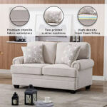 Ashton NXT 2-Seater Fabric Sofa with 2 Cushions