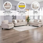 Manhattan Cambridge NXT 2-Seater Fabric Sofa with 3 Throw Cushions
