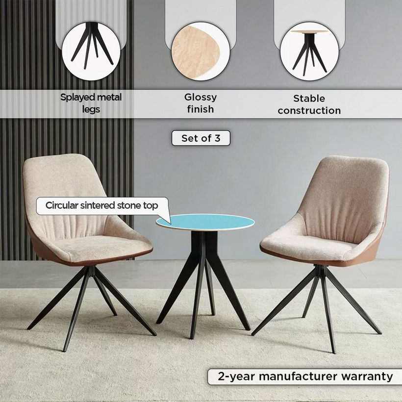 Hamilton 3-Piece Tea Table and Chair Set - Image 5