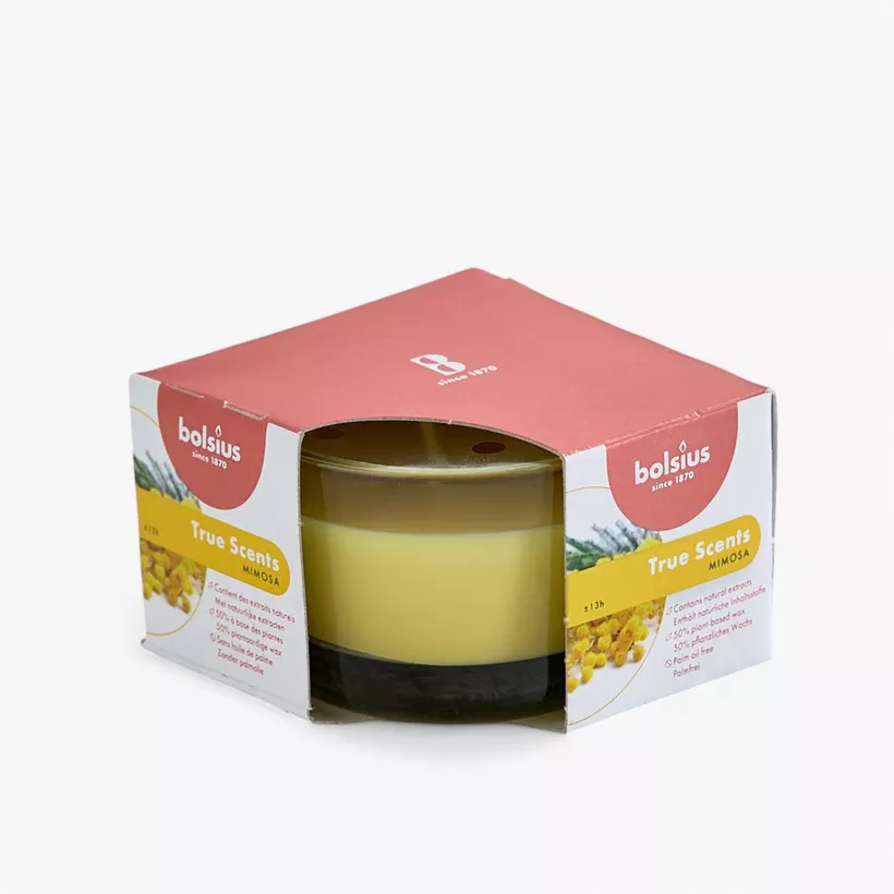 Bolsius Mimosa Scented Candle in Glass - 294 gm - Image 2