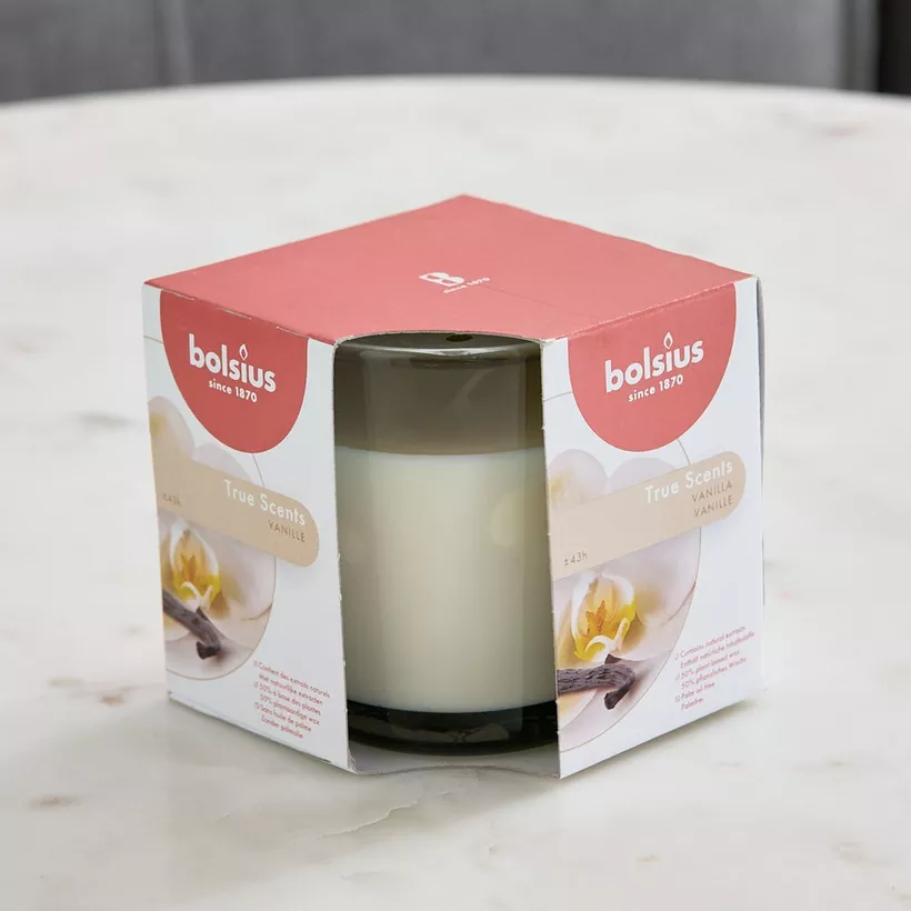 Bolsius Vanilla Scented Candle in a Glass - 679 gm - Image 2