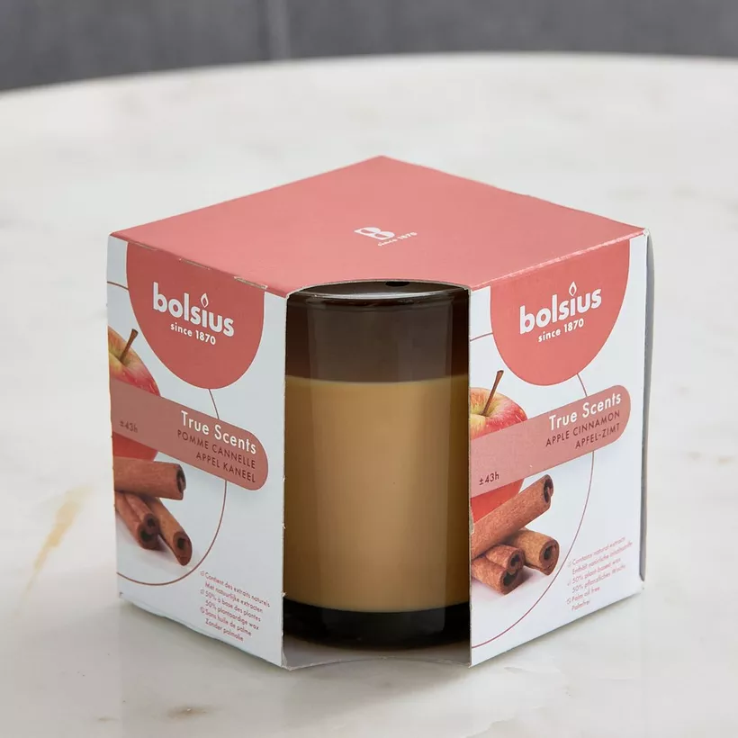 Bolsius Apple Cinnamon Scented Candle in a Glass - 679 gm - Image 2