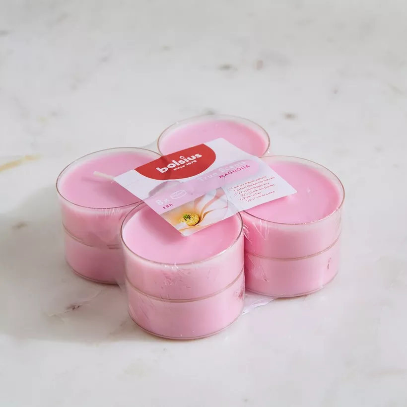 Bolsius 8-Piece Magnolia Scented Maxi Light Set - 375 gm - Image 2