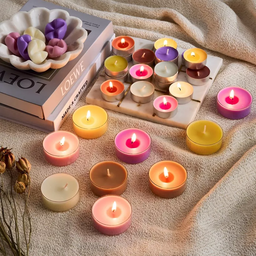 Bolsius 8-Piece Magnolia Scented Maxi Light Set - 375 gm - Image 5
