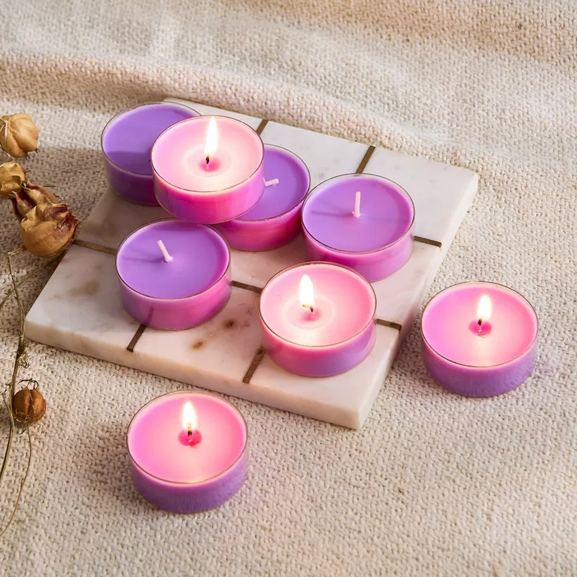 Bolsius 8-Piece Lavender Scented Maxi Light Set - 375 gm - Image 3