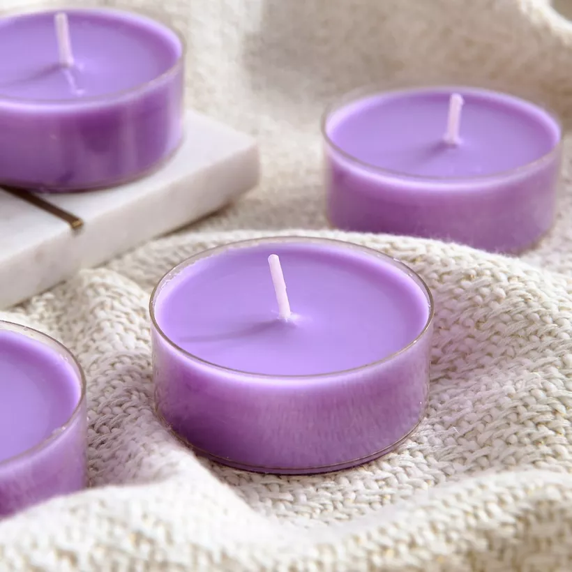 Bolsius 8-Piece Lavender Scented Maxi Light Set - 375 gm - Image 4