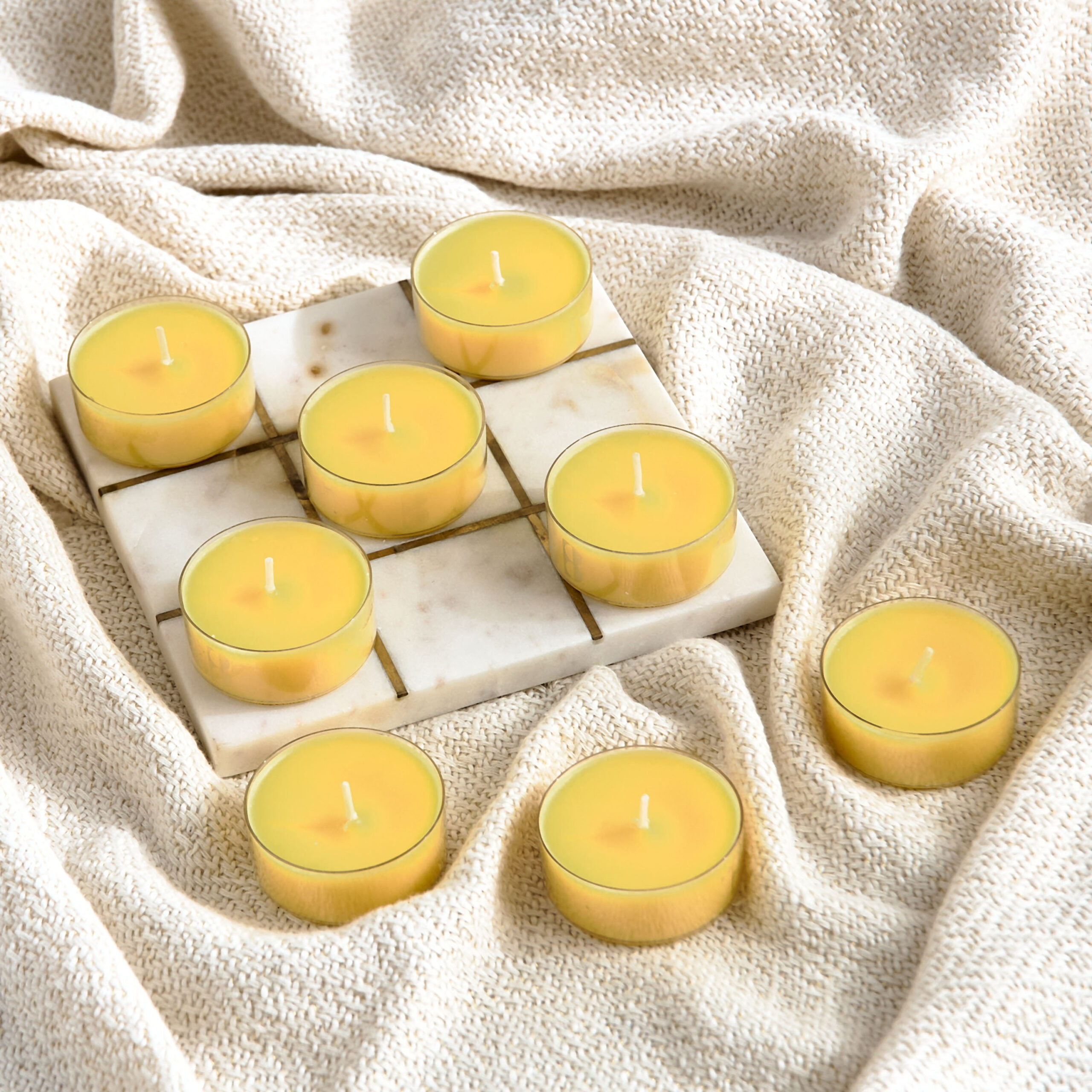 Bolsius 8-Piece Mimosa Scented Maxi Light Set - 375 gm