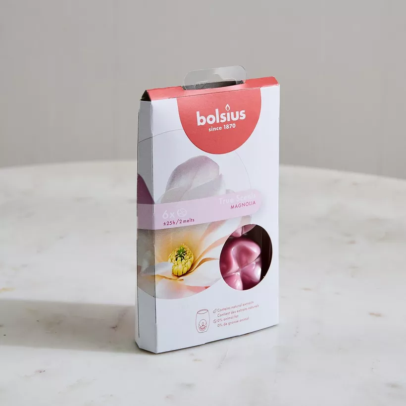 Bolsius 6-Piece Magnolia Scented Wax Melt Set - 106 gm - Image 2
