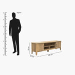 Collenburg 1.8 Metter TV Unit for TVs up to 75 inches