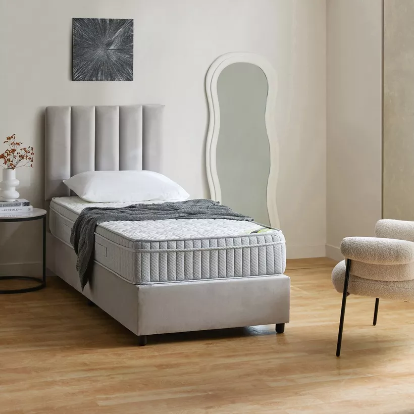 SleepNest iRepose Nxt Box To Medium Firm Bonnell Spring Single Mattress - 90x190x24 cm - Image 2