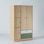 Movo Fern 5-Door Wardrobe with 2 Drawers