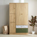 Movo Fern 5-Door Wardrobe with 2 Drawers
