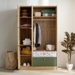Movo Fern 5-Door Wardrobe with 2 Drawers
