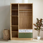 Movo Fern 5-Door Wardrobe with 2 Drawers