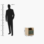 Movo Fern 1-Drawer Nightstand