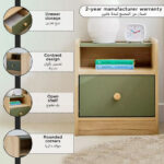 Movo Fern 1-Drawer Nightstand