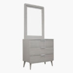 Movo Elmwood 3-Drawer Young Dresser with Mirror