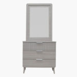 Movo Elmwood 3-Drawer Young Dresser with Mirror