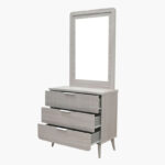 Movo Elmwood 3-Drawer Young Dresser with Mirror