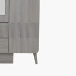 Movo Elmwood 4-Door Wardrobe with 2 Drawers and Mirror