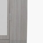 Movo Elmwood 4-Door Wardrobe with 2 Drawers and Mirror