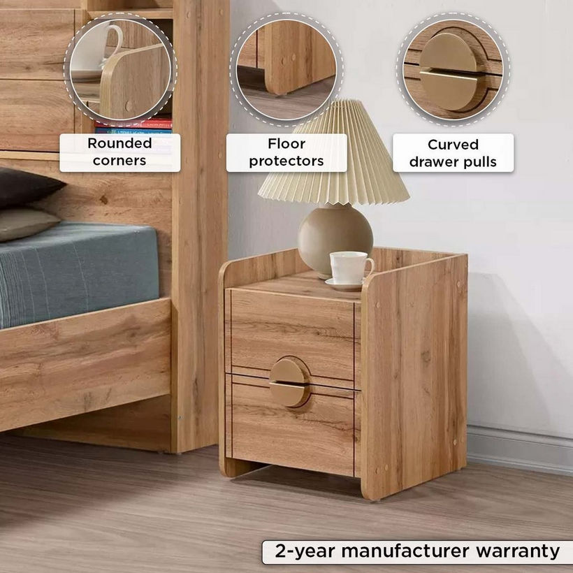Movo Carnation 2-Drawer Young Nightstand - Image 9