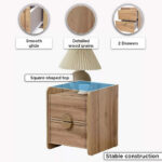 Movo Carnation 2-Drawer Young Nightstand