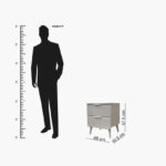 Movo Elmwood 2-Drawer Young Nightstand