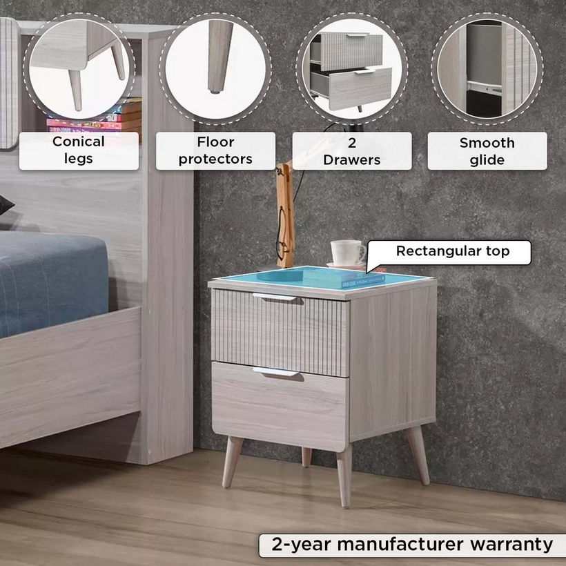 Movo Elmwood 2-Drawer Young Nightstand - Image 10