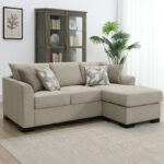 Bellmont 3-Seater Reversible Sleeper Corner Sofa Bed with Memory Foam Mattress and 4 Cushions