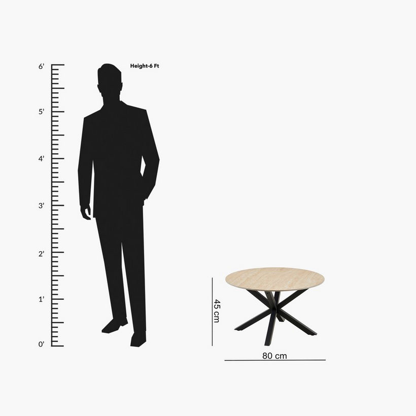Belicia Round Sintered Stone Coffee Table - Image 2
