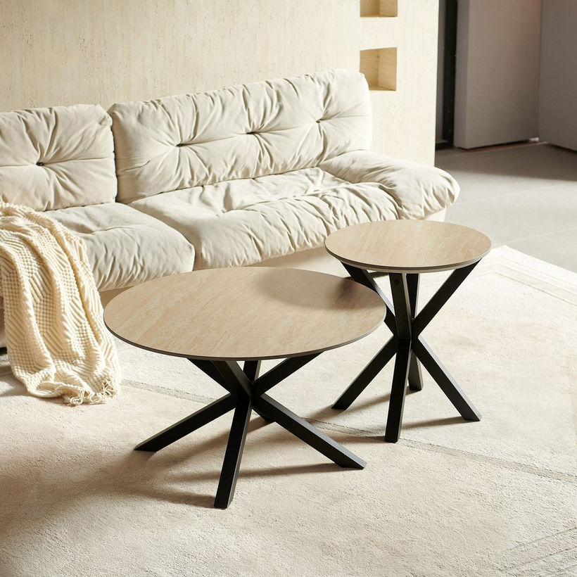 Belicia Round Sintered Stone Coffee Table - Image 11
