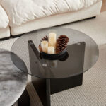 Merida 2-Piece Marble Coffee Table Set with Storage
