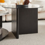 Merida 2-Piece Marble Coffee Table Set with Storage