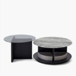 Merida 2-Piece Marble Coffee Table Set with Storage