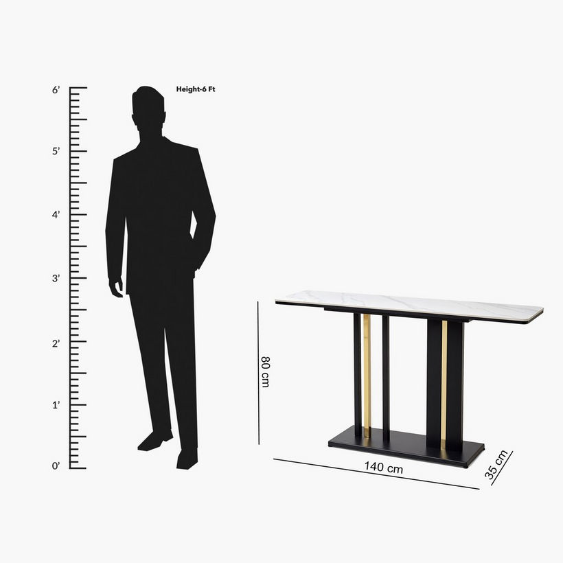 Maddox Sintered Stone Console Table - Image 2