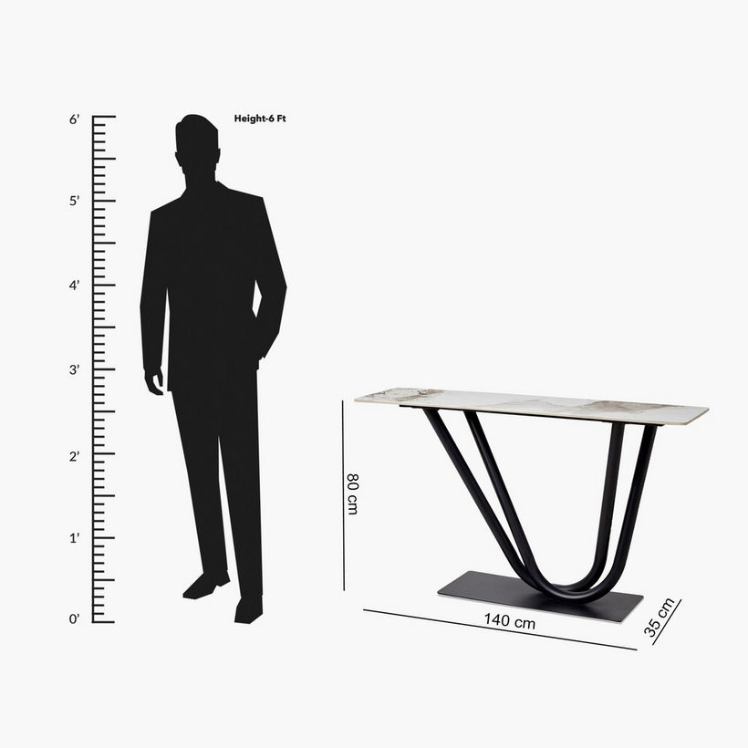 Hopper Sintered Stone Console Table - Image 2