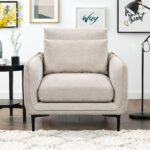 Savnik Armchair Fabric Sofa with 1 Cushion