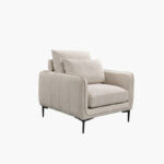 Savnik Armchair Fabric Sofa with 1 Cushion