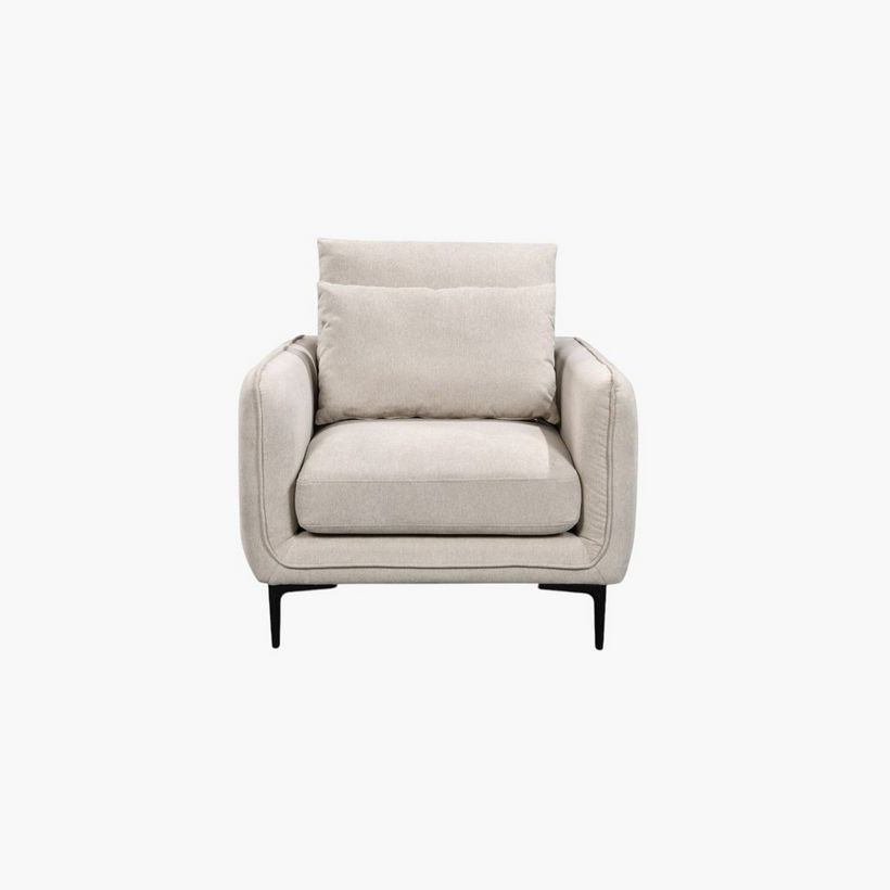 Savnik Armchair Fabric Sofa with 1 Cushion - Image 4