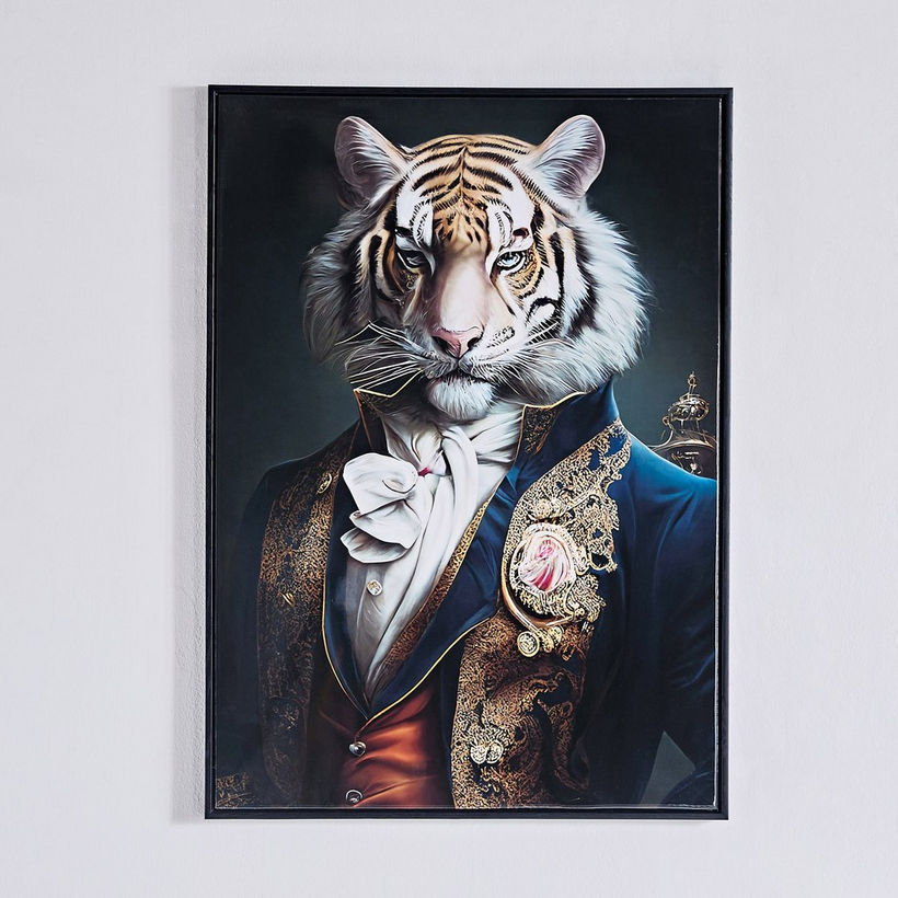 Ersel Tiger Framed Picture - 50x70x2.5 cm - Image 4