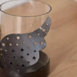 Calot Metal Angel Votive with Glass Candleholder- 14x8x11 cm