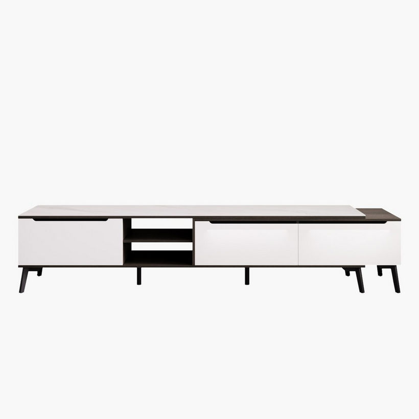 Madora 2 to 3 Metre Extendable TV Unit with Sintered Stone Top for TVs up to 98 inches - Image 4